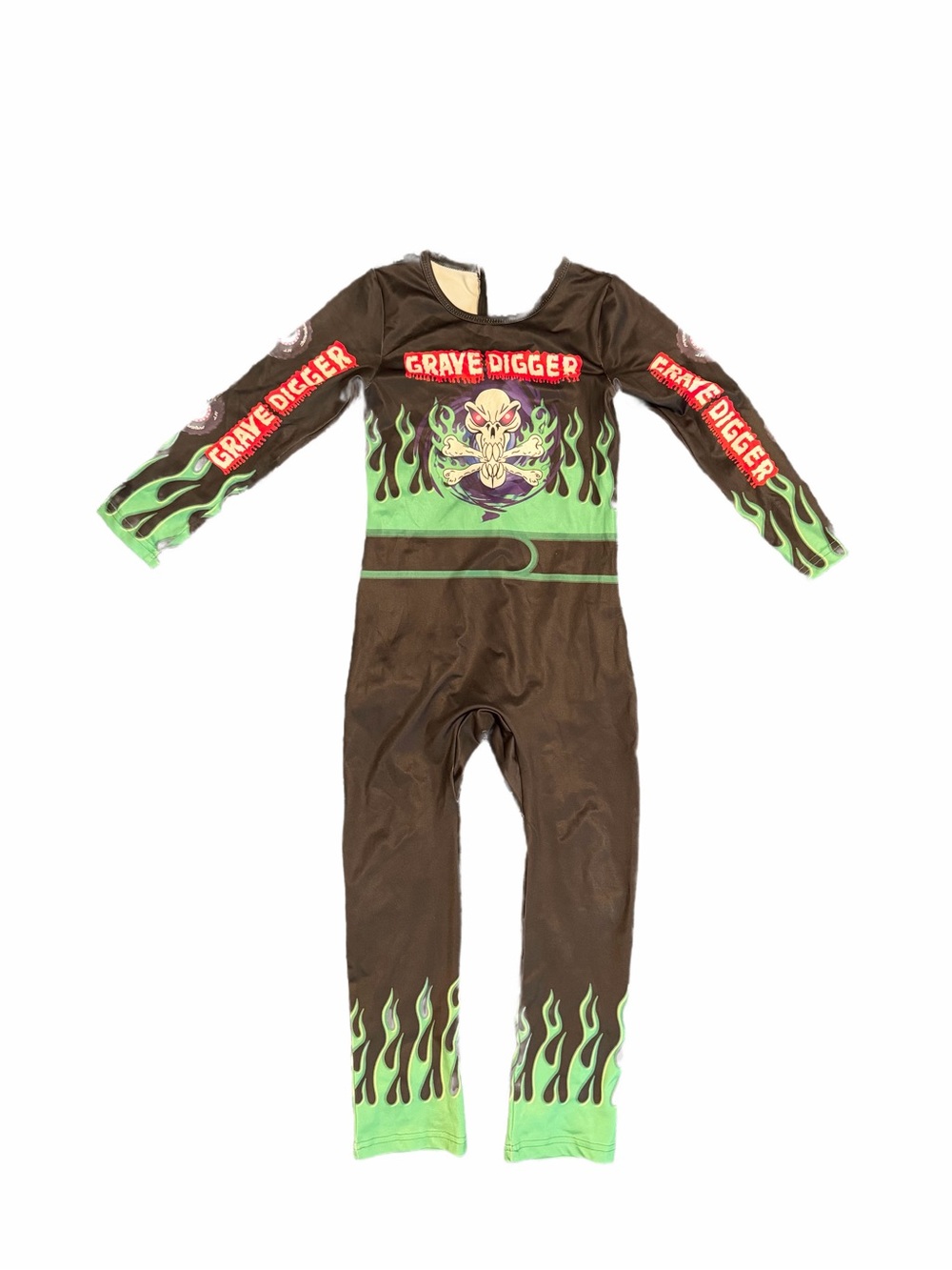Monster Jam Grave Digger Kids Halloween Costume Jumpsuit